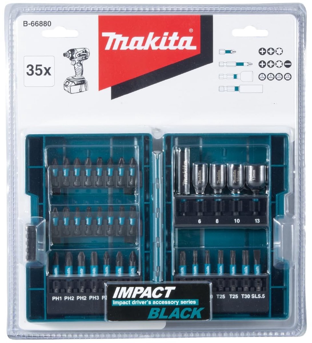 Omgoods - 35-delige Bitset met Magnetische Tip voor Impact Drivers