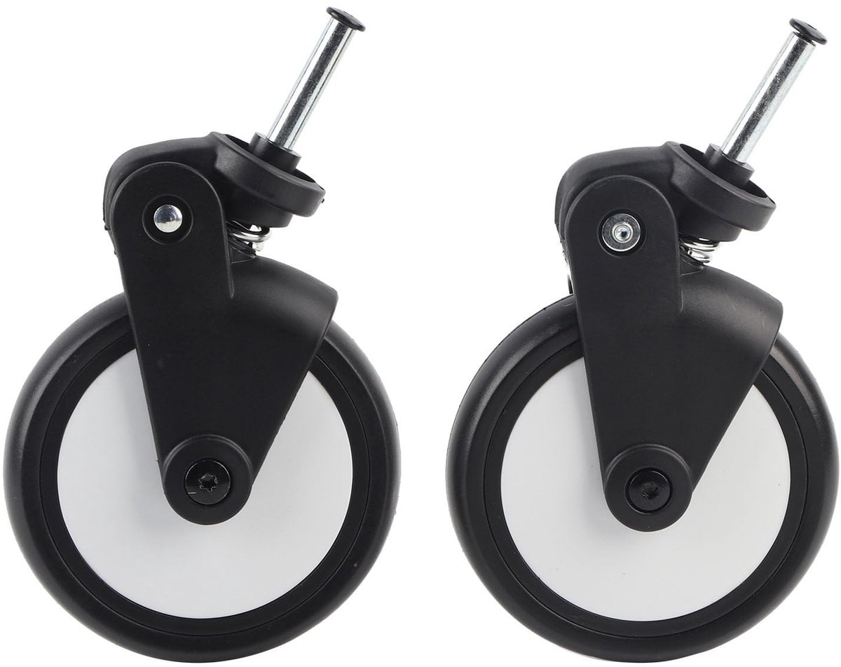 Omgoods- Kinderwagen Rubber Wielen - Verwisselbare Voor-/Achterwielen - Geschikt voor Baby Yoyo/Vovo - 360 Graden Rotatie - Slijtvast/Duurzaam - Gewicht 785 g