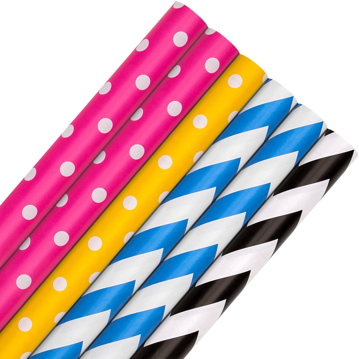 Omgoods - Inpakpapier Bundel voor Diverse Gelegenheden, 6 Rollen