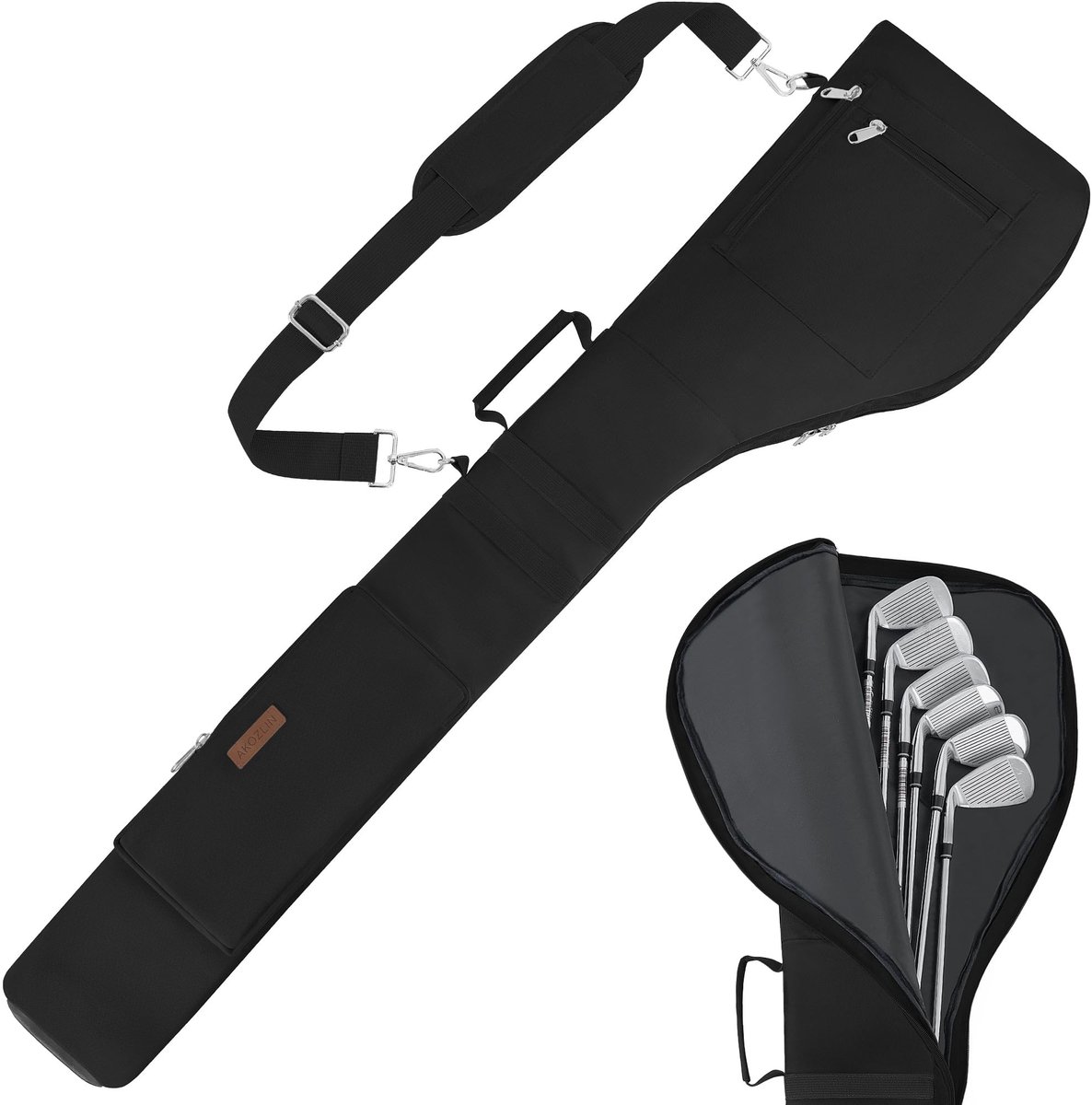 Omgoods - Golf Carrying Bag voor 8-10 Clubs met 3 Zakjes