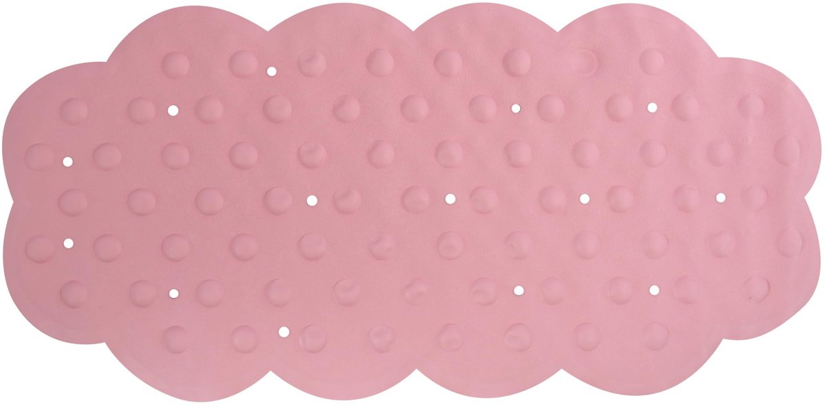 Omgoods - Badmat van Rubber met Calciumcarbonaat 92 x 44 cm Roze
