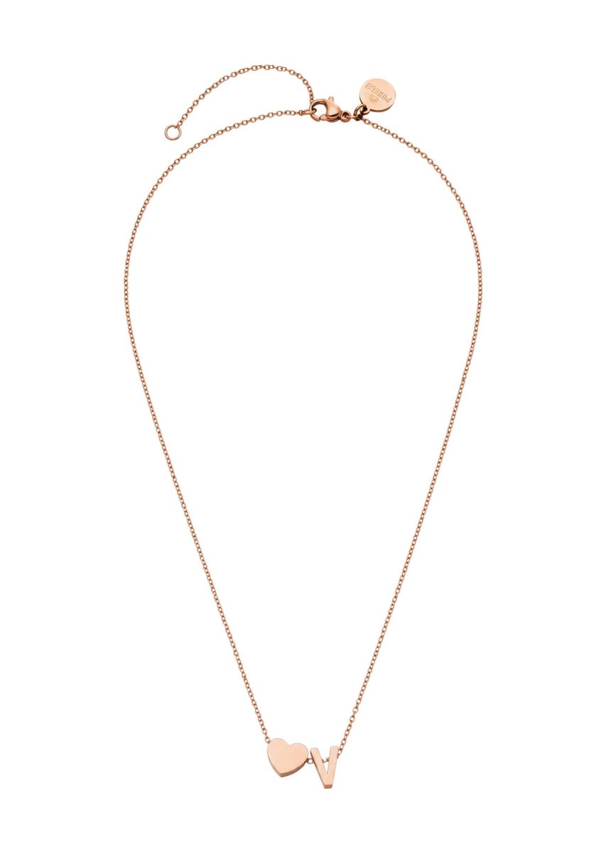PURELEI Ketting Letter Heart V