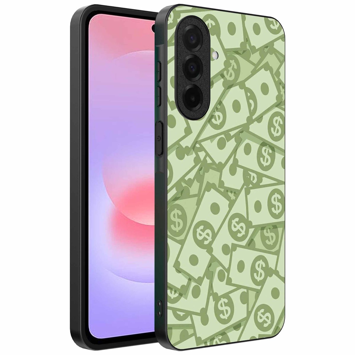 Geschikt voor Samsung Galaxy A37 Telefoonhoesje met Geld Opdruk - TPU Backcover Case With Money Design - Smartphonica geschikt voor Samsung Galaxy A37