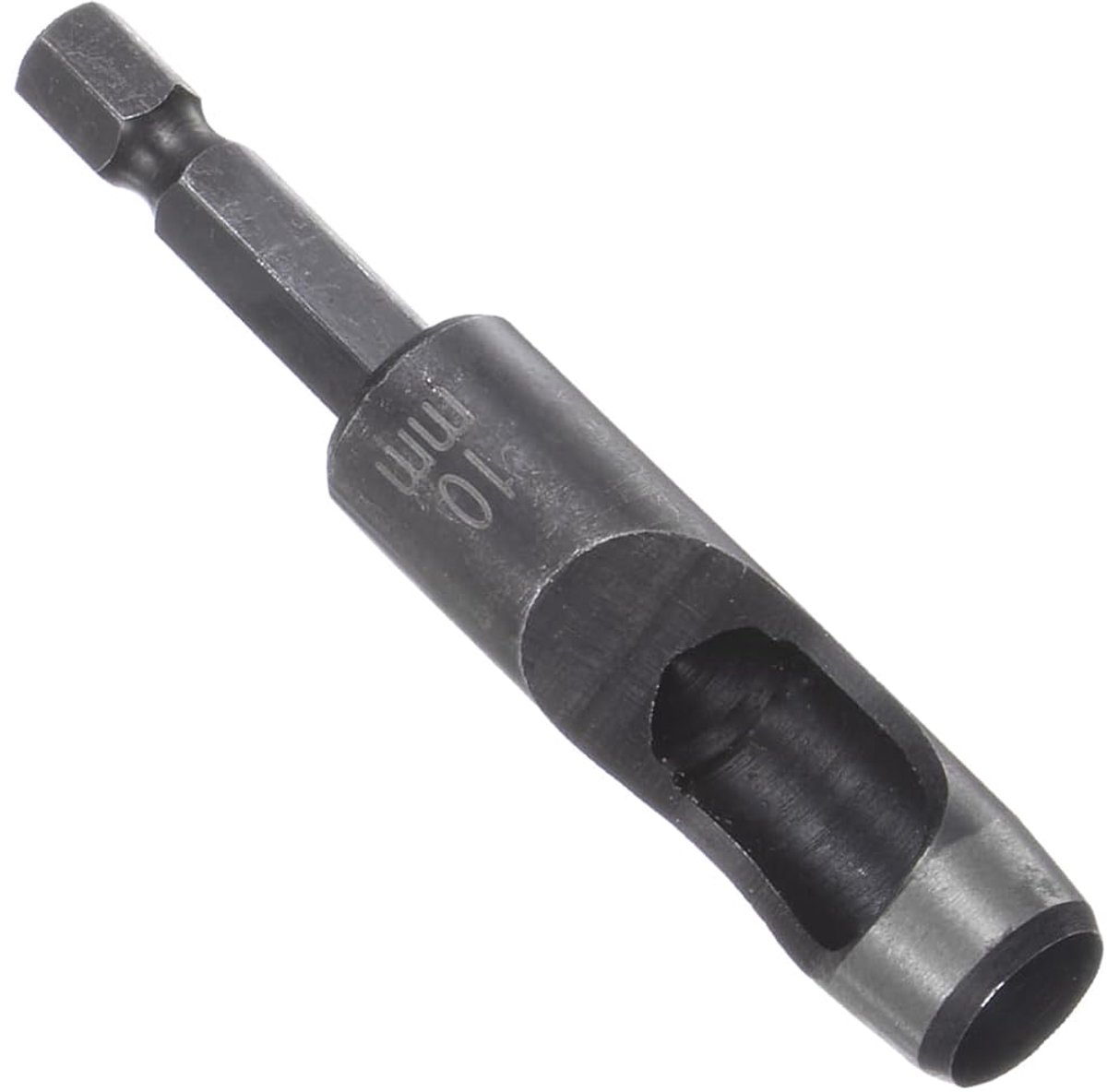 Perforator van leer, diameter 10 mm, perforator van staal met een hoog koolstofgehalte - (toepassingen: voor rubber, papier, zachte materialen)