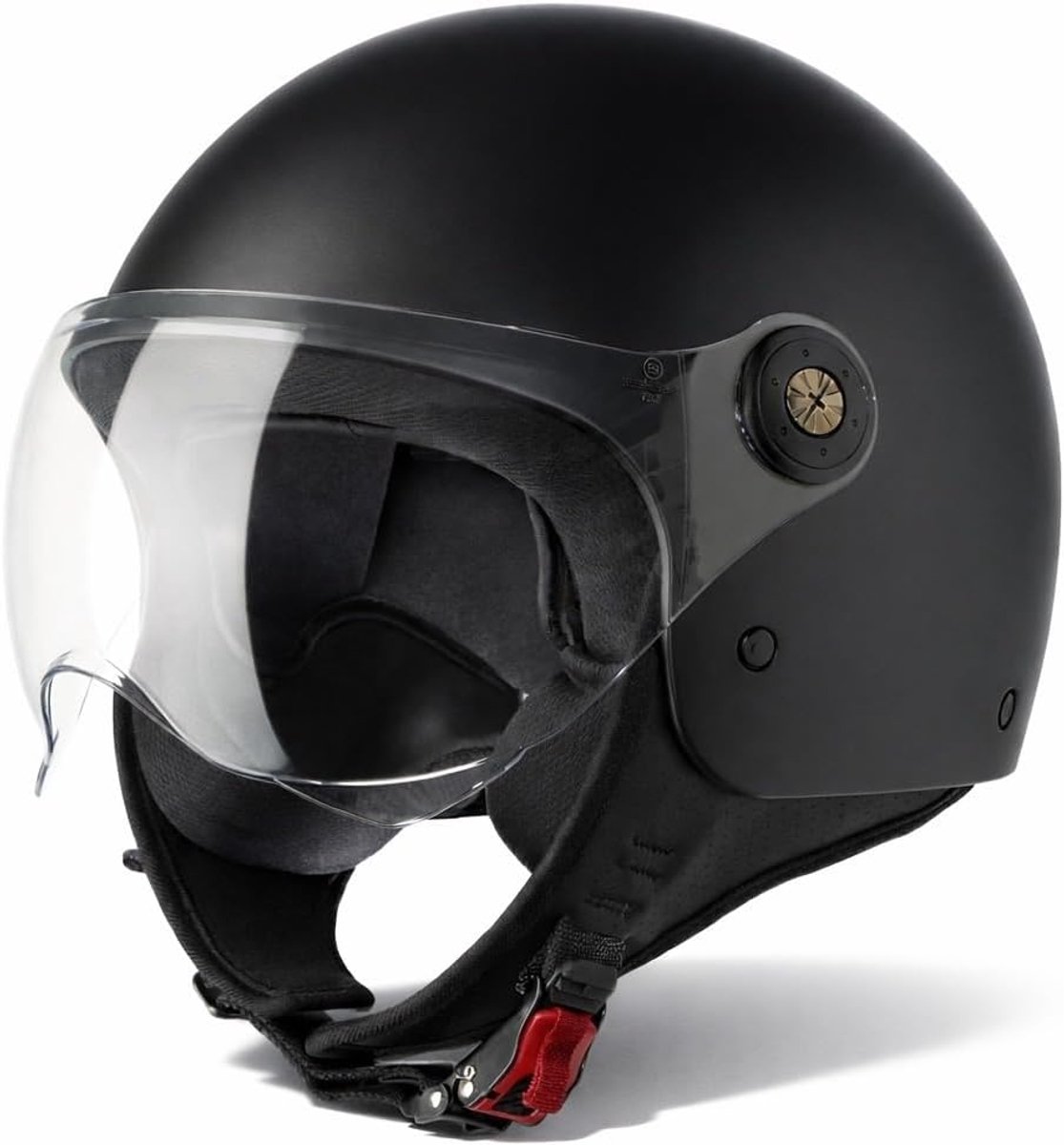Duoro Jethelm met Vizier ECE 22.06 | Scooter Helm Snorfiets Brommer | Motorhelm in XS-XXL voor Dames en Heren