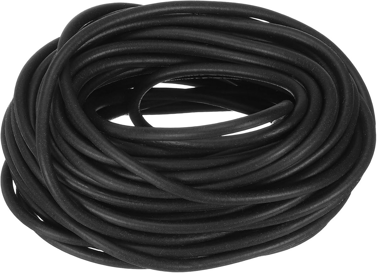 Siliconen schuimrubberen afdichtingsstrips, diameter 3,5 mm, 8,5 meter lange sponsrubber, weerbestendige strip, rond rubberen koord, solide voor doe-het-zelf-magazijnen