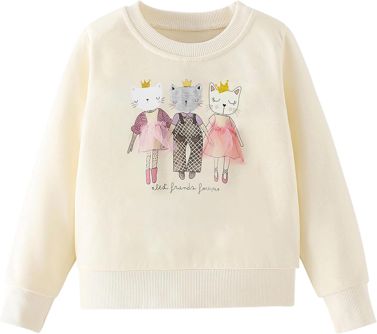 Sweatshirt Meisjes 100% katoen Meisjes Sweaters Casual Jumper voor Kinderen Ronde Hals Eenhoorn Pullover Mode Herfst Winter Kleding Leeftijd 2-9 Jaar