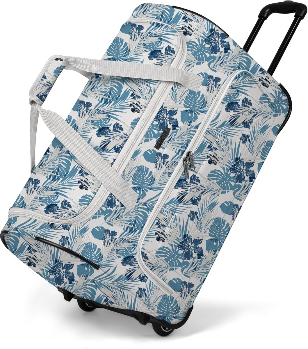 Duffle tas met wielen 71L - Ruime reistas met print - Lichtgewicht 2.1kg - Perfect voor elke reis - ShopVlot