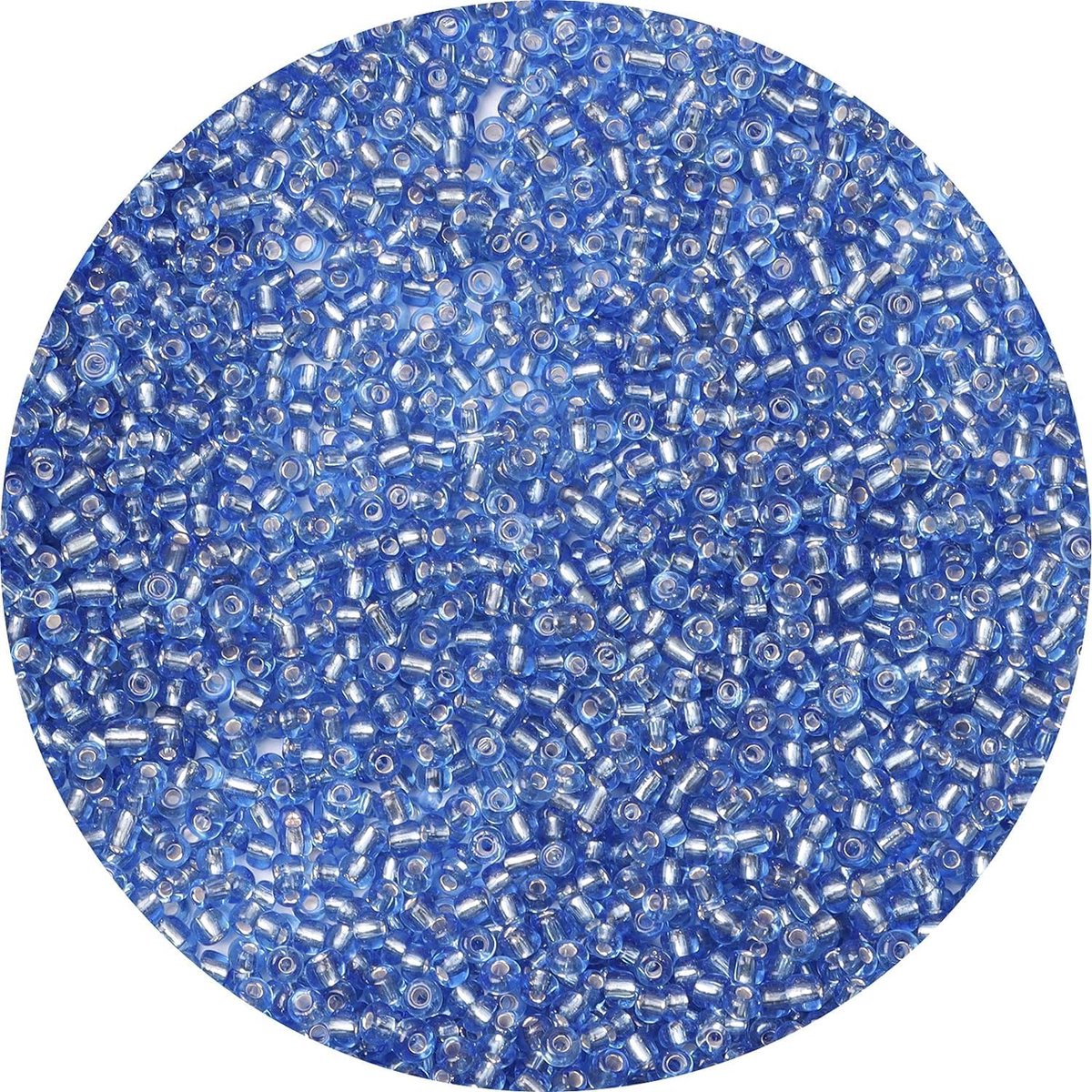 10.000 stuks 2 mm 12/0 marineblauwe rocailles-kralen voor armbanden, kleine glazen kralen om te rijgen, donkerblauw, transparant blauw, knutselkralen voor doe-het-zelf halskettingen, oorbellen