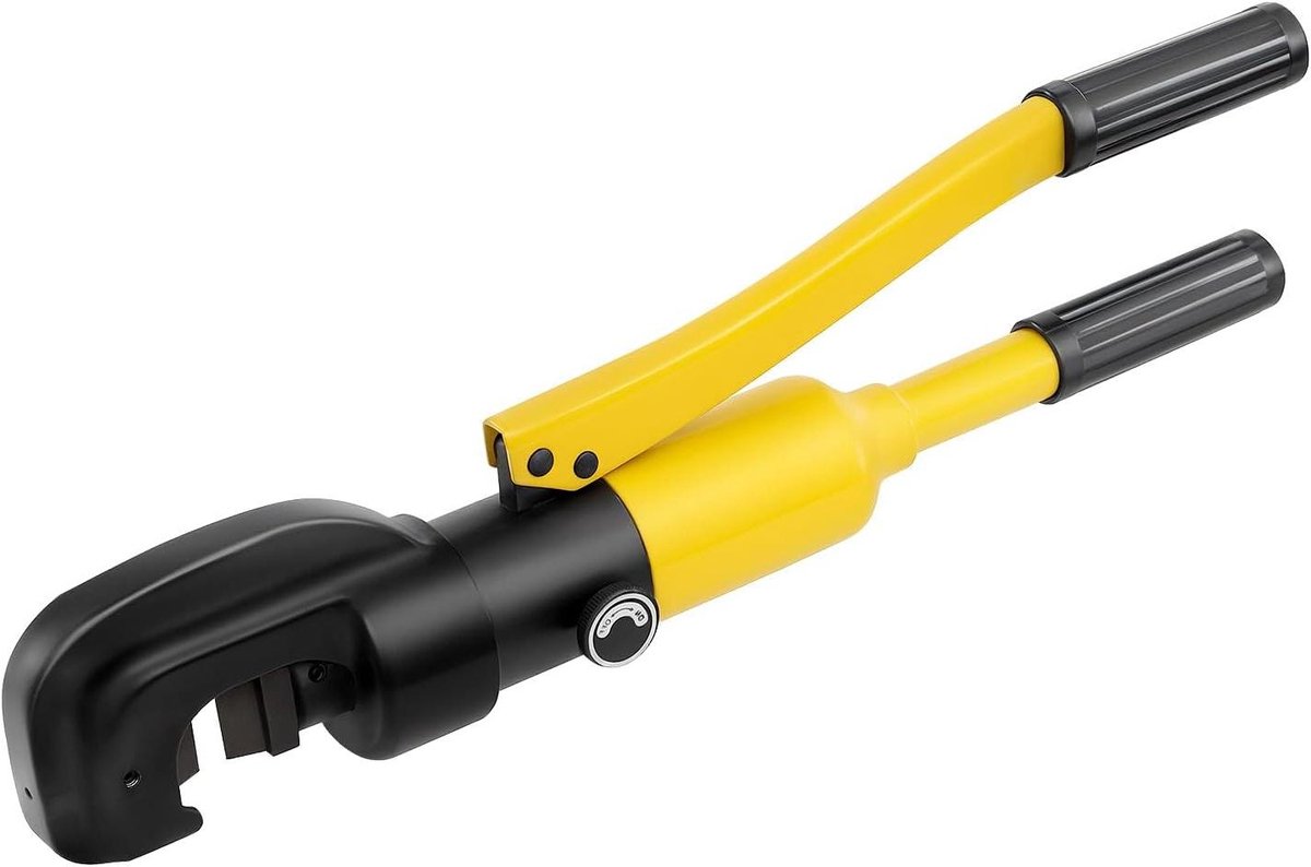 Hydraulische Boutsnijder - Rebar Cutter - Stalen Staven Snijden - C-vormige Open Spankop - 4-22 mm - Geel en Zwart