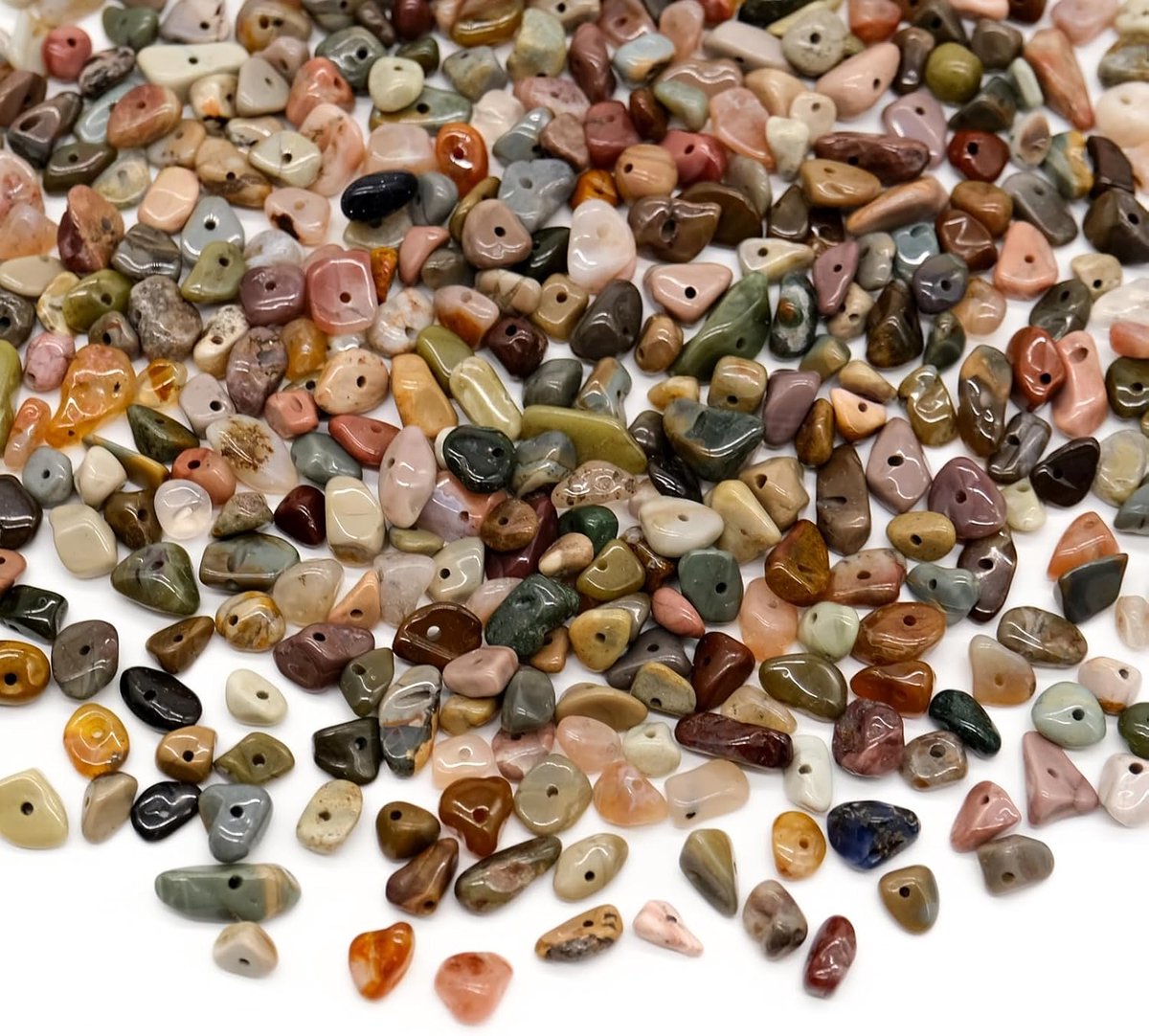 300 Stuks Onregelmatige Chips Steen Natuurlijke Edelsteen Kralen Natuurlijke Edelsteen Kralen Met Een Gat Voor Doe-het-zelf Ambachtelijke Oorbellen Armbanden Halskettingen,Maken
