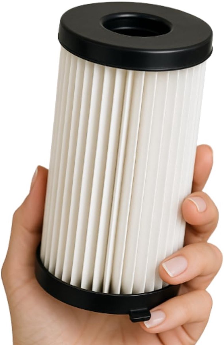 HEPA Filter – Compatibel met Akitas V8 / AK585K, Moosoo D20 D600 D601 – Ø 5,9 cm × 9,8 cm – Herbruikbaar Stofzuigerfilter – 99,97% Filtratie – Vervangingsfilter