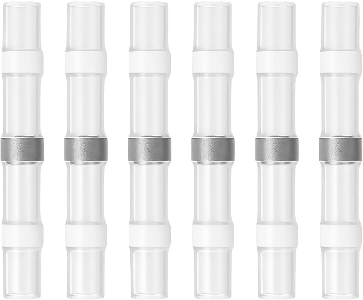 165 stuks soldeerverbindingen, krimpkous, verbindingen, warmkrimpkous, waterdicht, geïsoleerde elektrische stootsplitsing, draadklemmen (26-24 AWG)