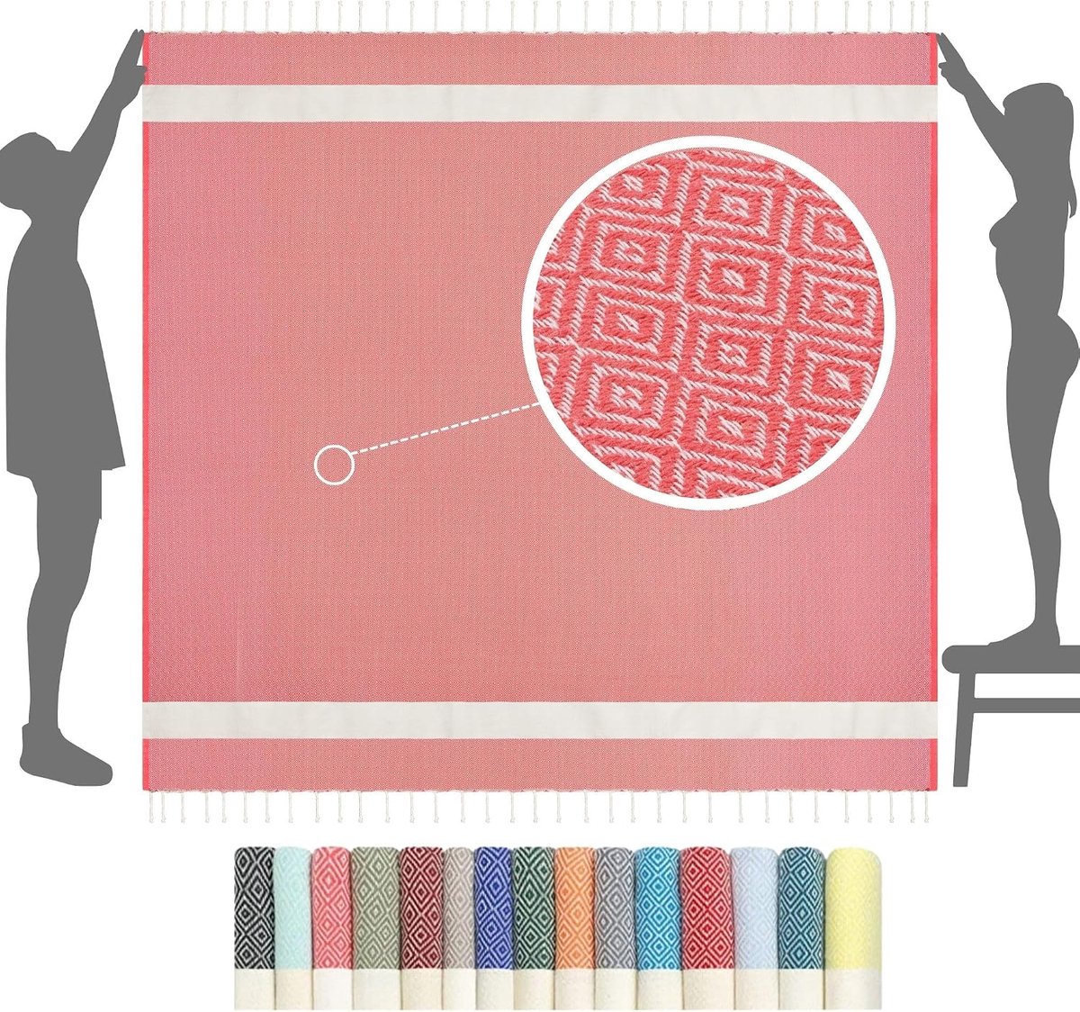 Strandlakens Xxl Oversized 200x200 cm - Kwaliteit Holiday Essentials