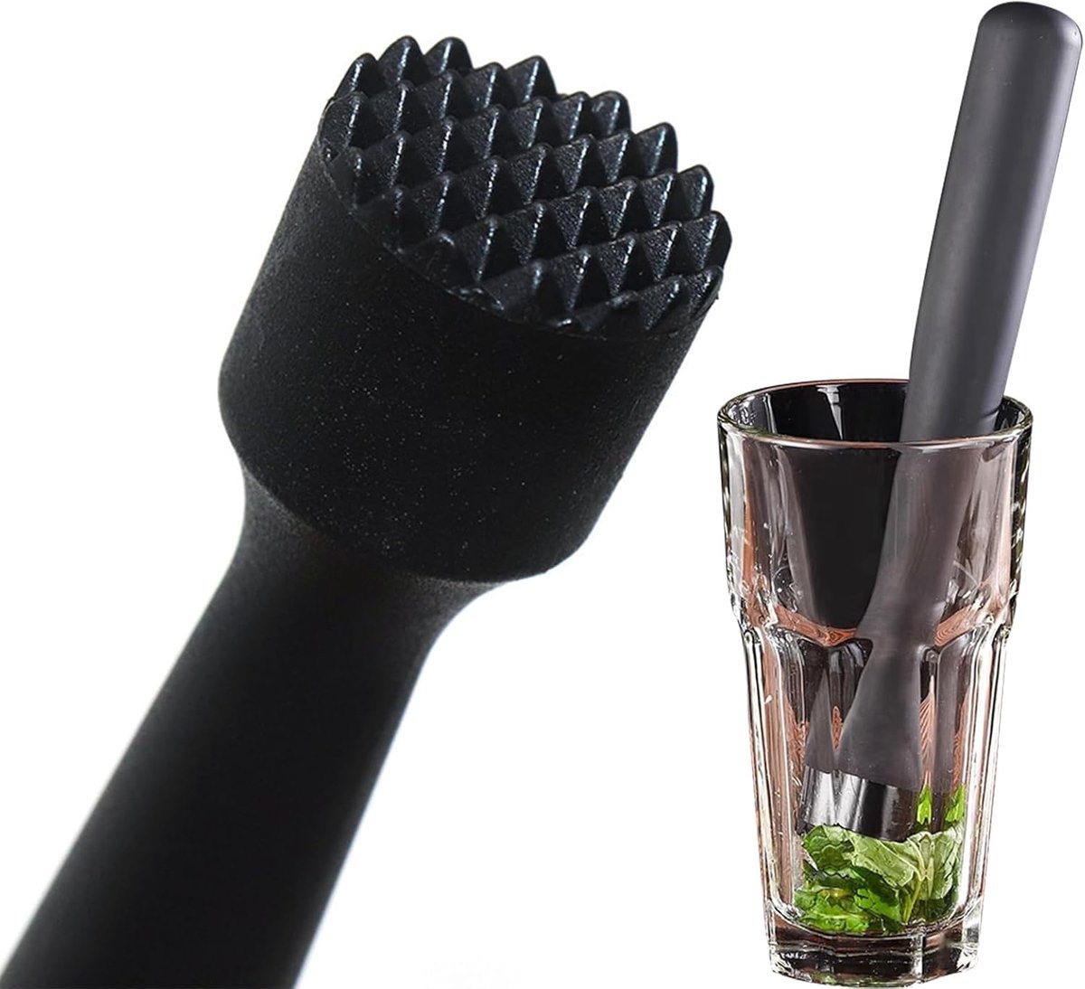 Stootel voor Cocktail, Stootel Cocktails Muddler, Cocktail Stootel Ice Crusher, Ijsbreker Accessoires Crasher Ijscrusher Koolstamper Cocktail Accessoires