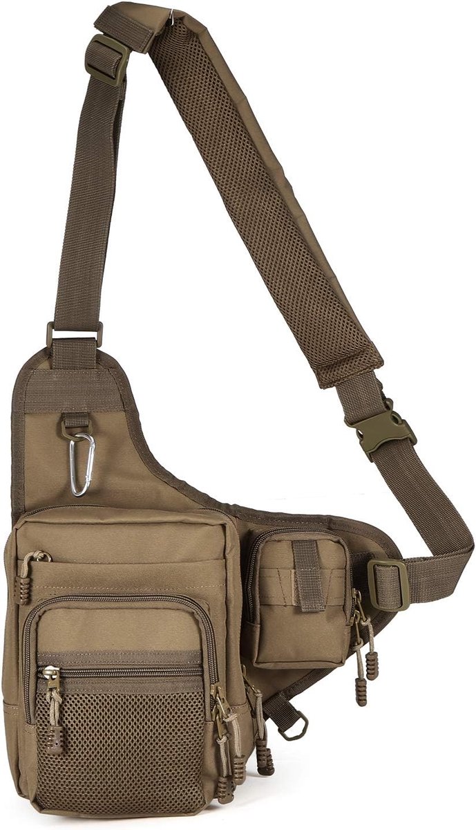 Zak voor visspelen met vakken, multifunctioneel, waterdicht, vishoes, 32 x 39 x 12 cm