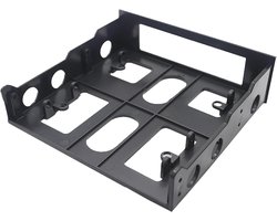 Drive Bay Adapter - Montagebeugel Bay Converter - Computer Opslag Uitbreiden - 5.25 naar 3.5 Bay - 14.8 cm - Zwart