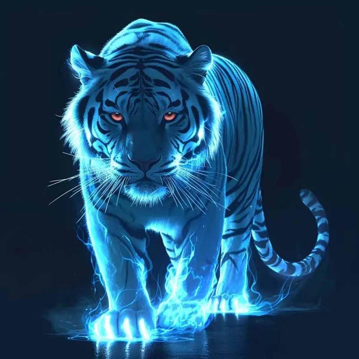 SnelShoppen - 5D Tiger Diamant Schilderen Set, Luminous Tijger DIY Diamant Schilderen voor Volwassenen, Beginners, Kunst, Hobby, Decoratie