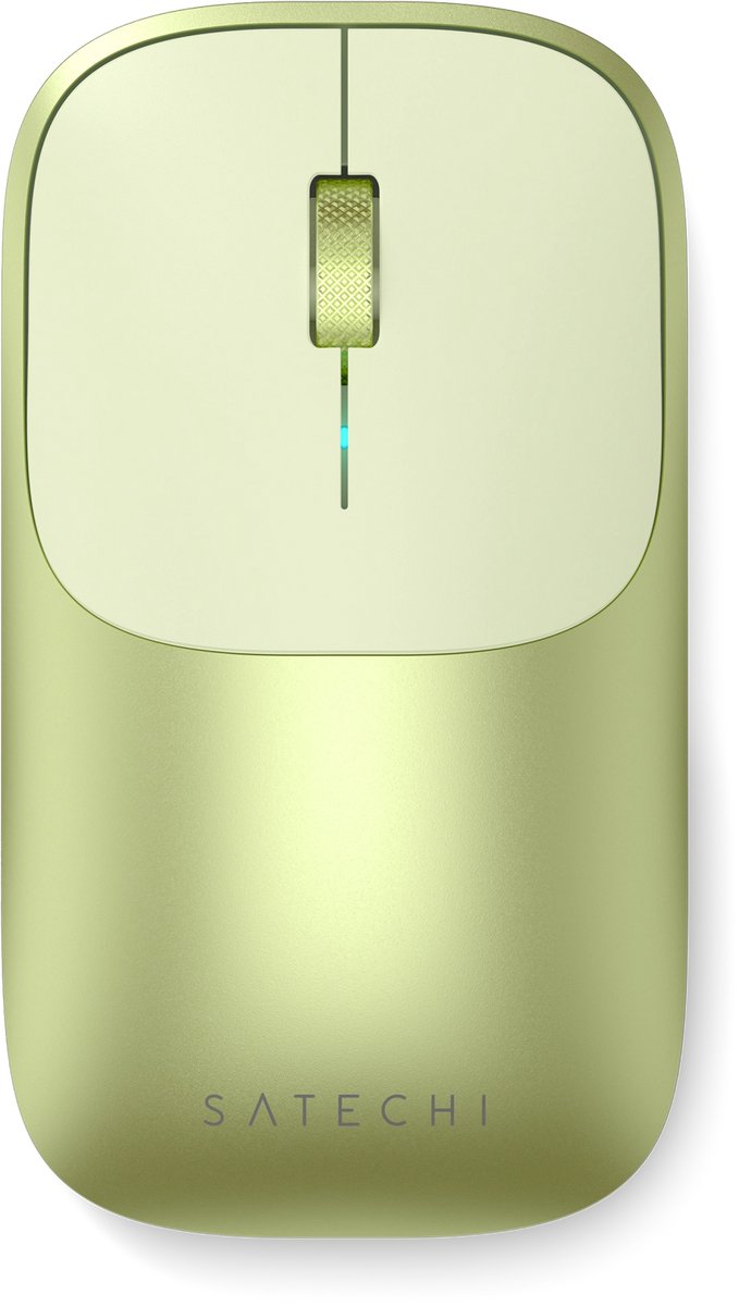 Image of Satechi Slim EX Draadloze Muis – Bluetooth 5.3 Connectiviteit – Verbinding met Twee Apparaten – Hoogwaardige Duurzame Materialen - Geel