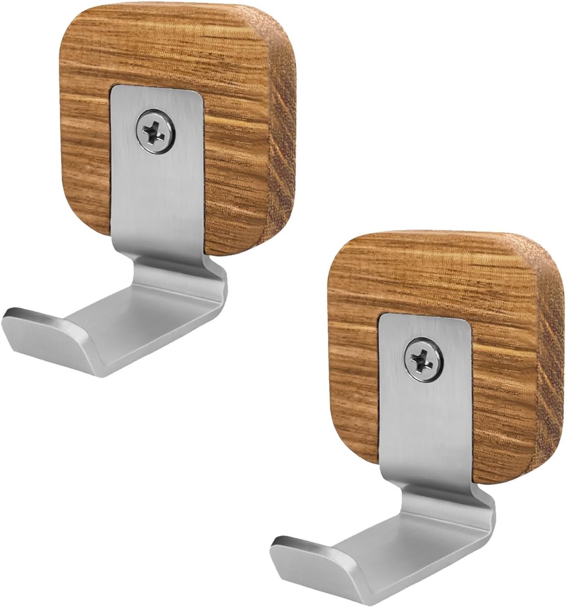 Heavy Duty Organization Magnetic Coat Hooks, Versatile Elegant Wooden Hooks for Hanging Tools, Garden Hoses Ropes - ShopVlot