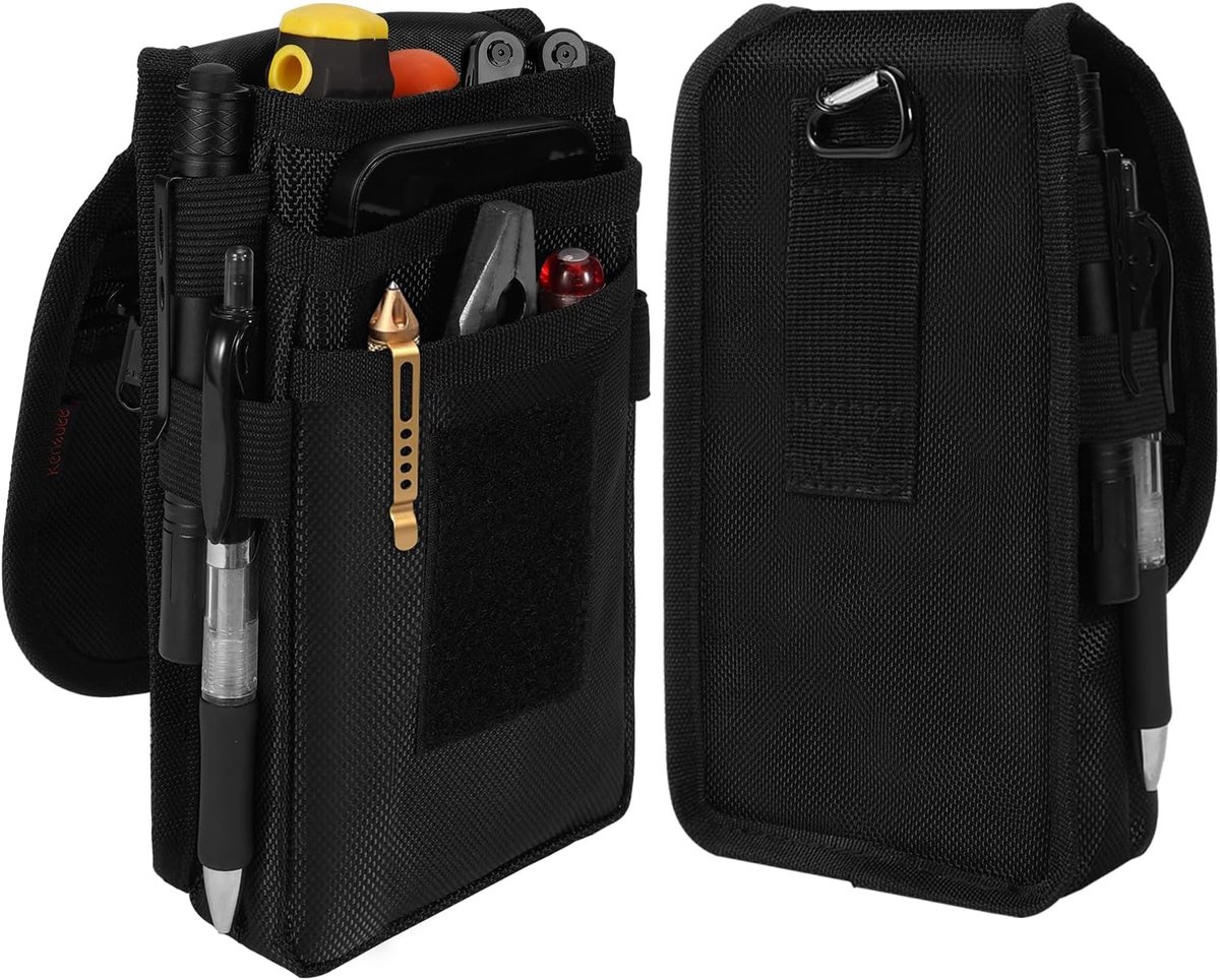 SnelShoppen - EDC Pouch Tool Bag - Kleine Multifunctionele Gereedschapszak - Verstelbare Hoogte voor Veiligheidsmessen, Pennen, Scharen - Ideaal voor