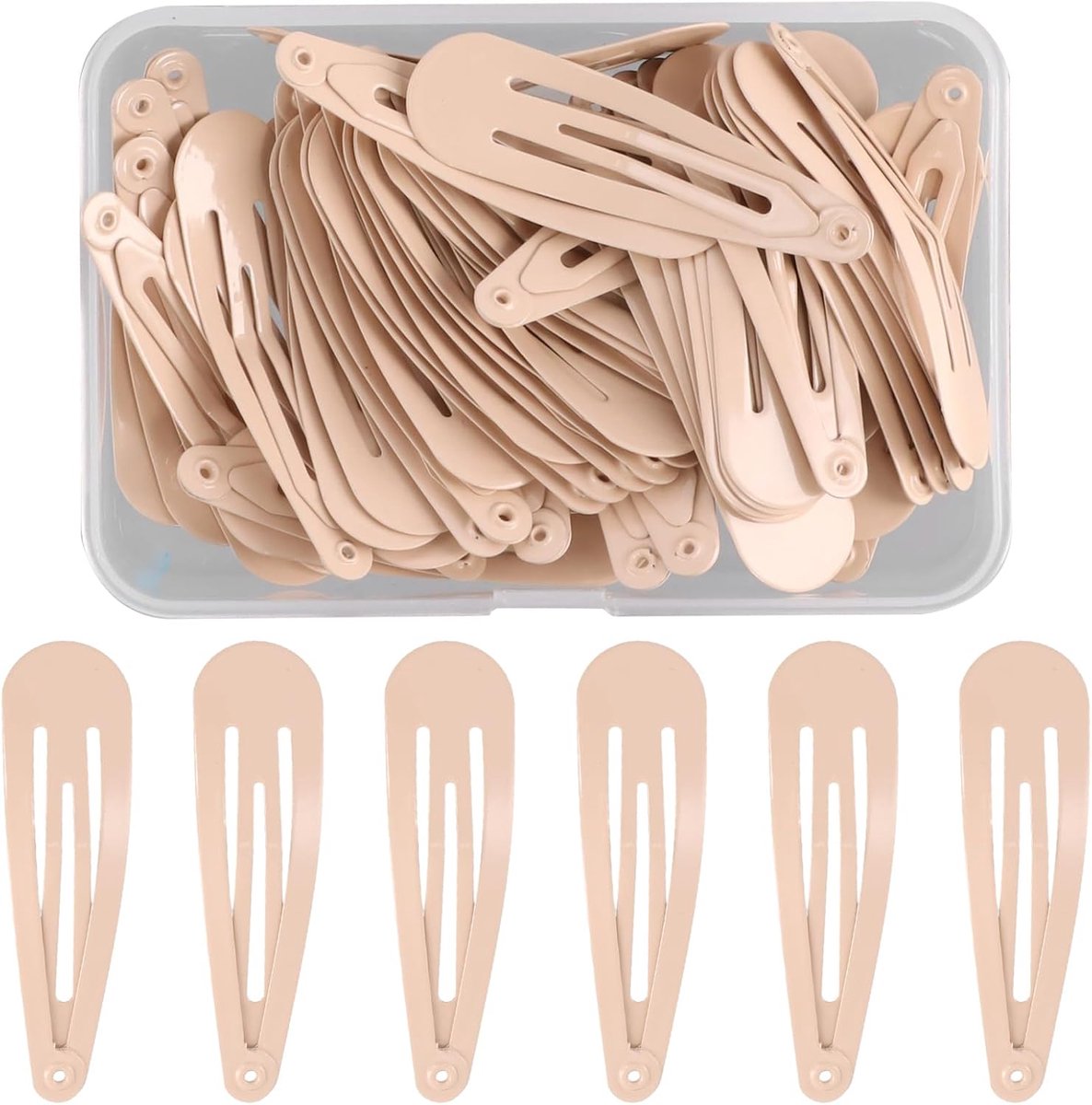 SnelShoppen - 50 Stuks Haarspelden voor Meisjes en Vrouwen, 5 cm Zwarte Metalen Haarclips Accessoires voor Kinderen, Schattige Antislip Haaraccessoire