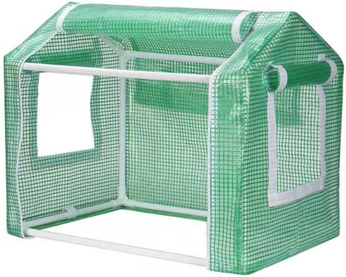 Plantenkas Cover - Kleine Kas Plastic - Planten Beschermen - Vrijstaand Ontwerp - 60x40x50 cm - Groen