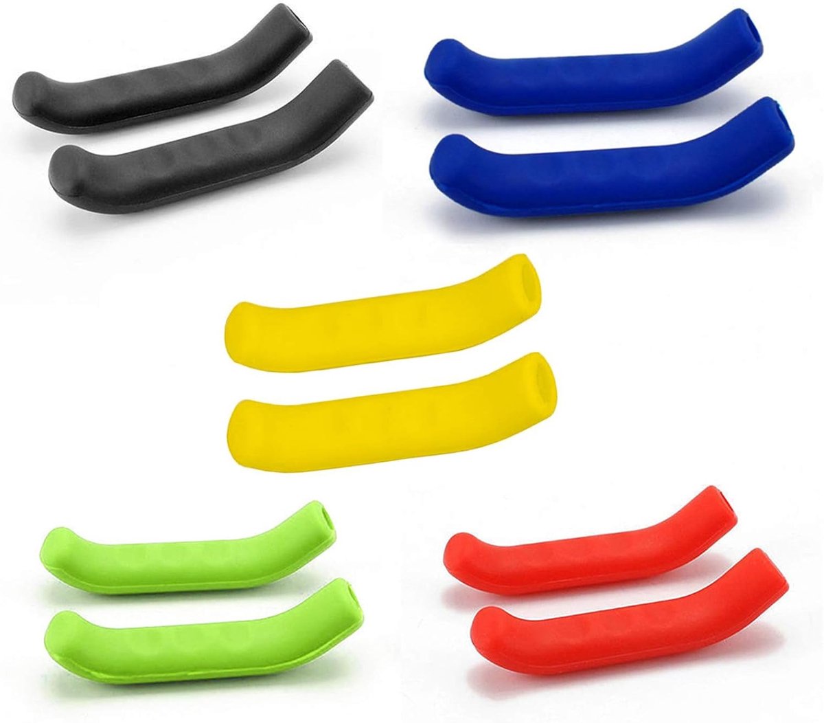 SnelShoppen - Fietsremhendel Grip Beschermhoezen Antislip Handgreep Silicoon Cover Voor Fiets Waterdicht Beschermhoes Fietsgrips Voor Mountainbike 5 P
