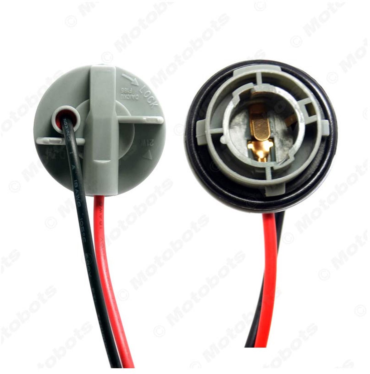 Lamphouder BA15s - 2x lamp holders met kabelplug - 1156 pins, 180° basis - ideaal voor verlichting - ShopVlot