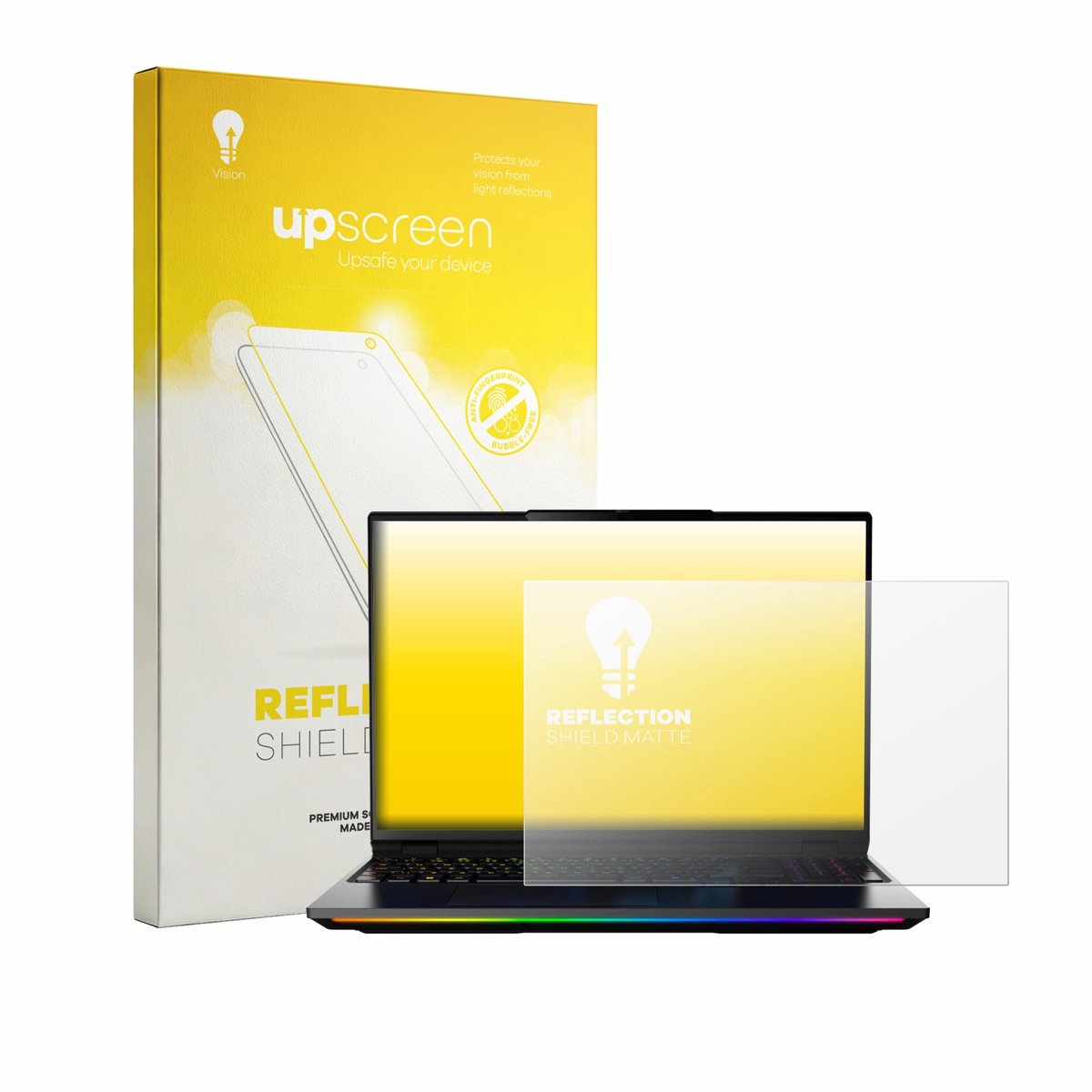 upscreen - Screenprotector voor MEDION Erazer Beast 16 X15 - Folie Beschermfolie anti glare matte