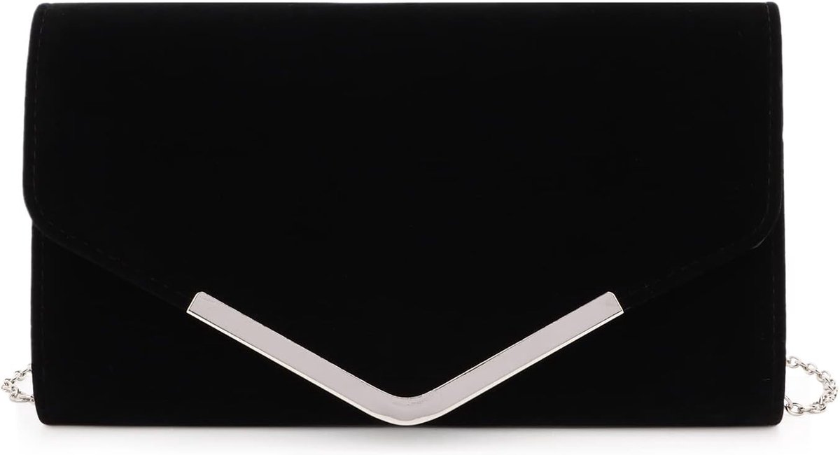 Fluwelen avondclutch voor dames, handtas met ketting, bruidsschoudertas, bruiloft, feest, gala portemonnee