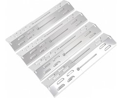 Universele branderafdekking 29 tot 43 cm vlamverdeler grill reserveonderdelen voor Jamestown, Charbroil, Landmann, Enders, Taino, Burnhard, Barbecook, Proficook, 4 stuks