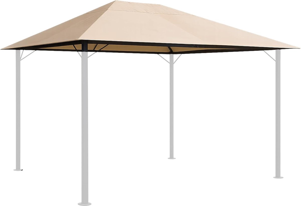 STAR vervangend dak voor tuin paviljoen 3x4m zand antiek paviljoendak reserveovertrek