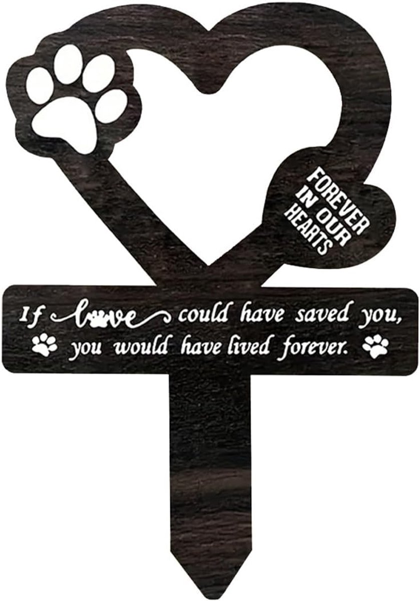 Herdenkingsbord voor hond paal voor honden stang voor acrylbord waterdicht voor graf herdenkingsbord voor huisdieren, herdenkingsstang voor het graf