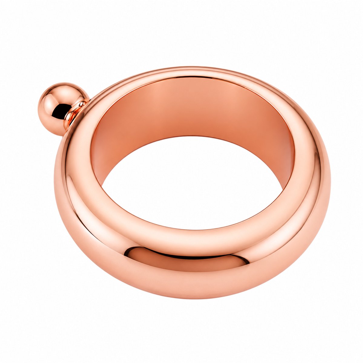 KIMU® Festival Drank Armband Roségoud 100 ml - Geheime Smokkel Fles RVS Gadget - Flesje Zakfles Veldfles Drinkfles Zakflacon Drankfles Drinkflesje Festival