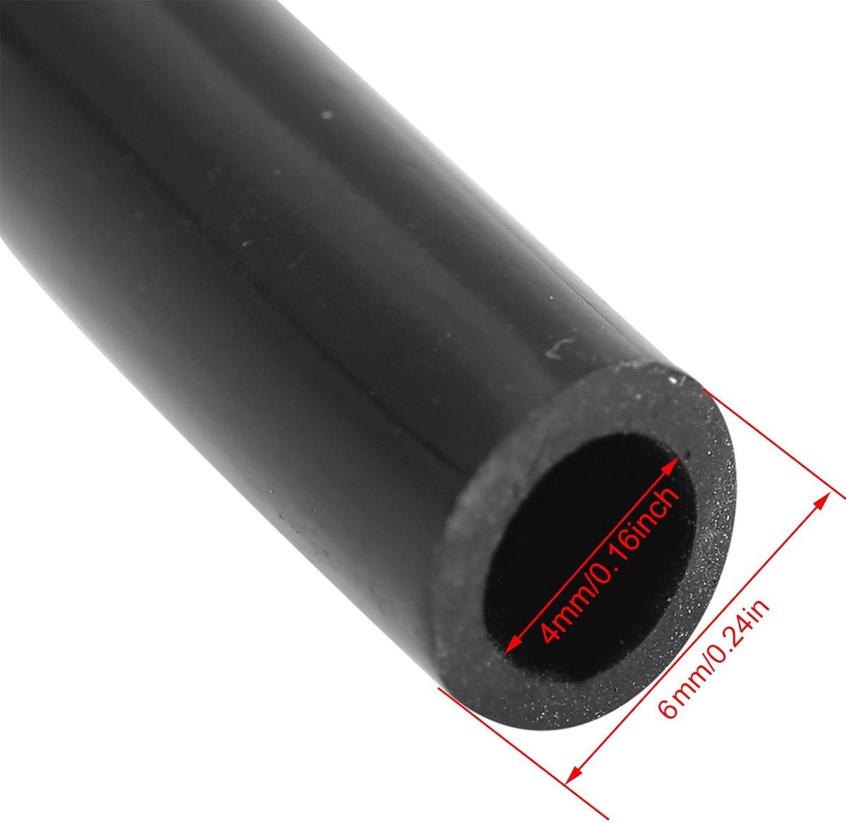 SnelShoppen - Kleine Diameter Irrigatiebuis 10M Rubberbuis PVC Kunststof Zwart Heavy Duty Flexibele Industrieel Tuin Water Irrigatieslang 10M