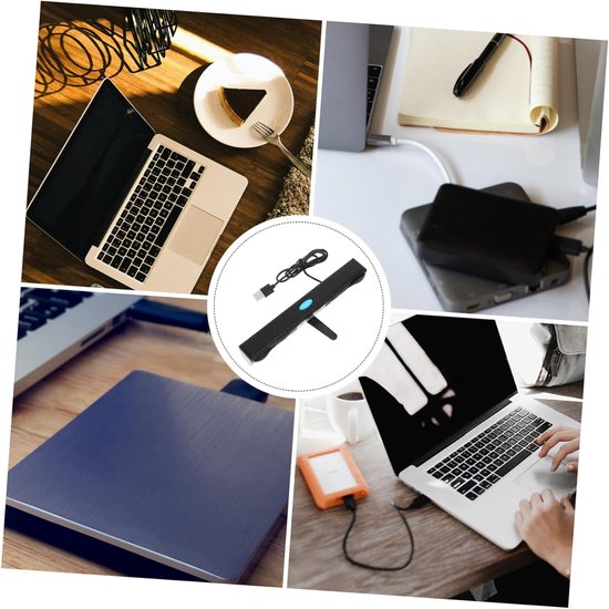 Mini Soundbar - Computer Speaker - Muziek Luisteren - 360 Graden Geluid - 20 cm Lengte - Zwart van MINI — afbeelding 5