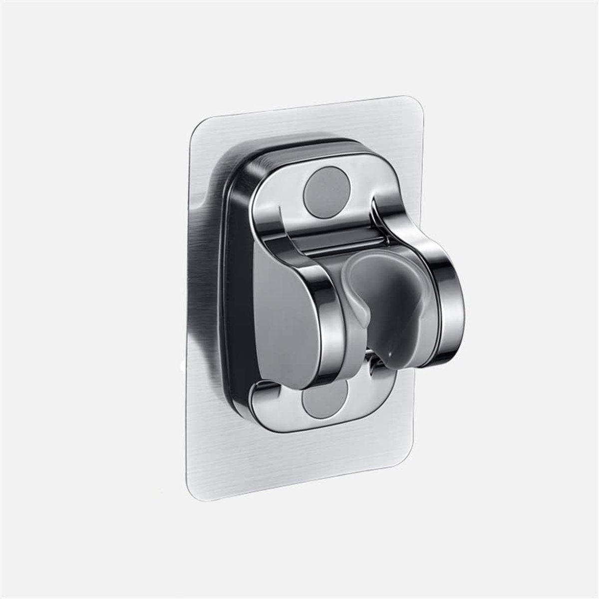 SnelShoppen - Verstelbare Douchestanghouder 20-25mm, Wandmontage, Geen Boren, Hoogwaardige ABS, Brede Hoek Verstelbaar, Perfect voor Elke Badkamer