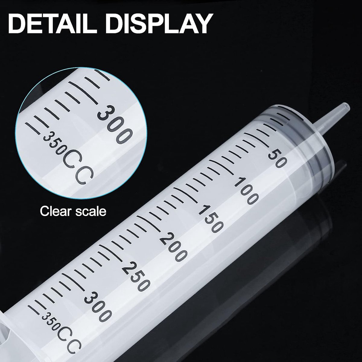 5.1/8.5/11.8/550ml Plastic Tube Syringe, Reusable Plastic Syringe for Oil or Adhesive Applicators, Experiments, Pet - ShopVlot