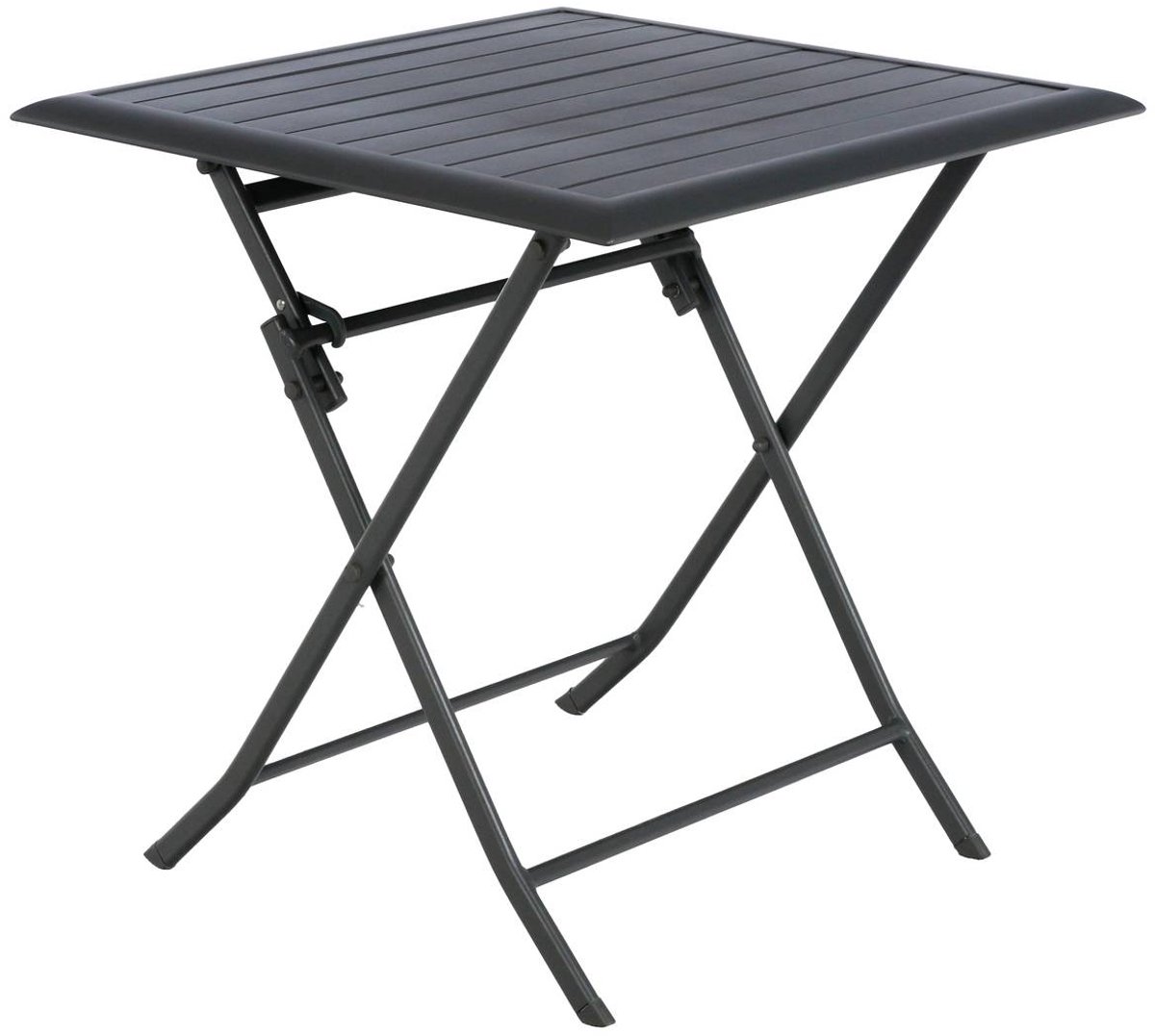 Vierkante opvouwbare aluminium tuintafel voor 2 personen AZUA