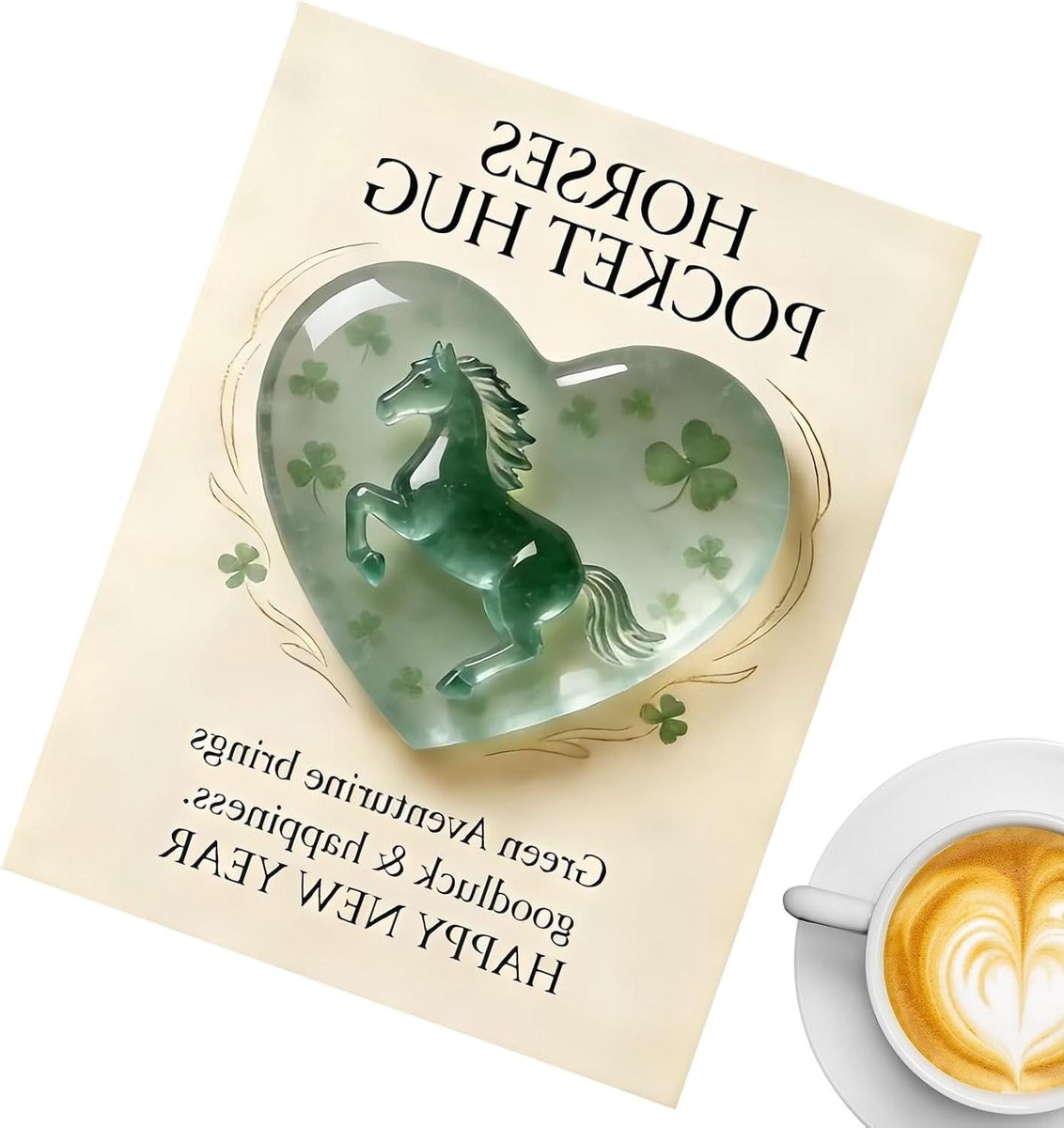 Aanmoedigingskaarten Paard - Zaksouvenir Motivatiekaarten - Positiviteit Verspreiden - Energie Overdracht - 10 cm - Uniek Kenmerk