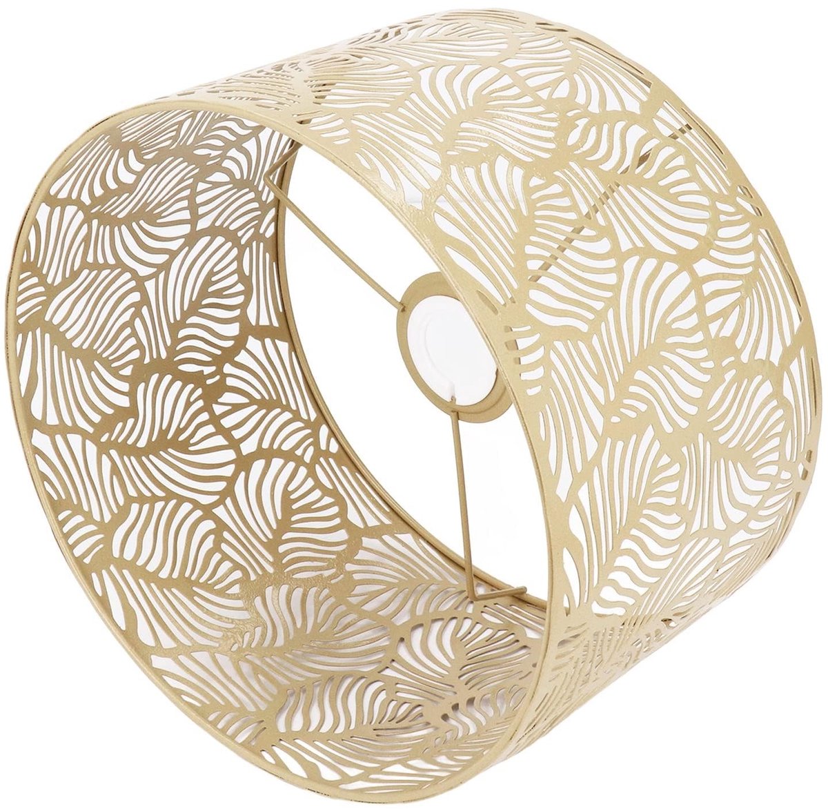 Omgoods - Lampenkap Moderne Eenvoudige Stijl - Uitgehold Design - Goud - Woondecoratie - Geschikt voor E14 E27-lampen - Perfect voor Diverse Lampen