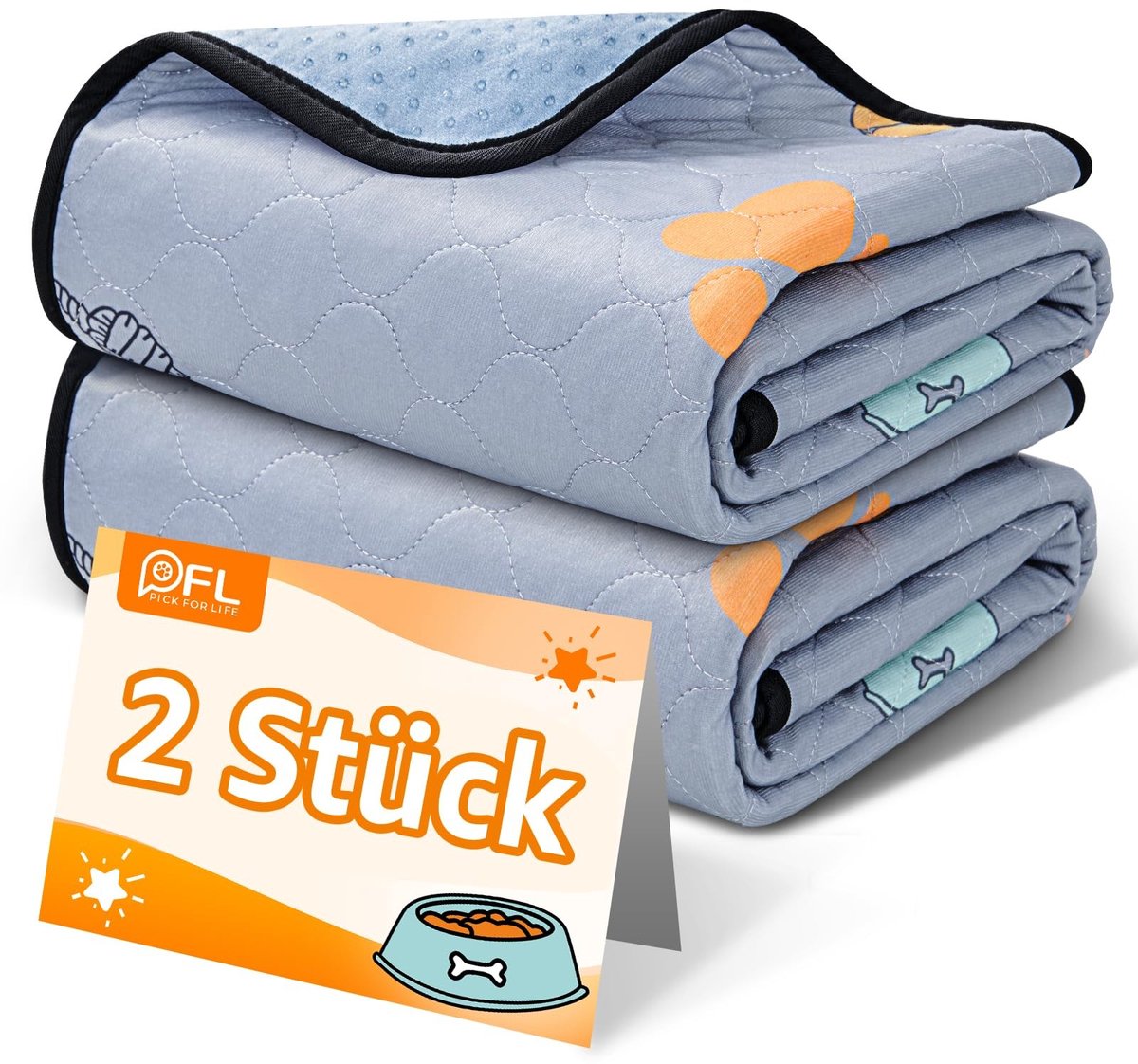 Omgoods - Set van 2 Herbruikbare Absorberende Puppymatten