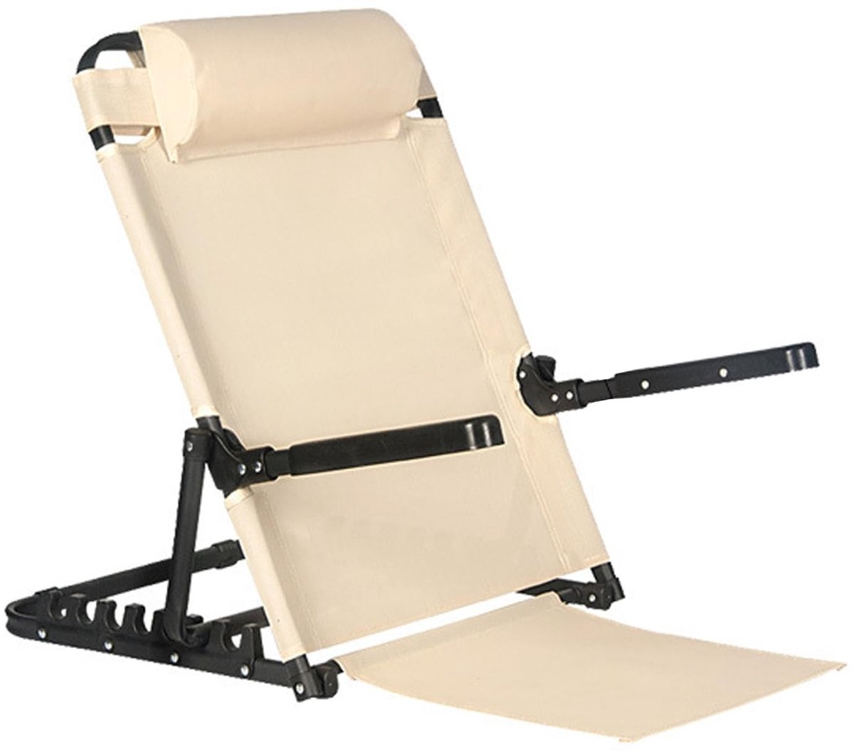 Omgoods - Verstelbare Vouwbare Strandmat met Rugleuning voor Comfortabel Liggen