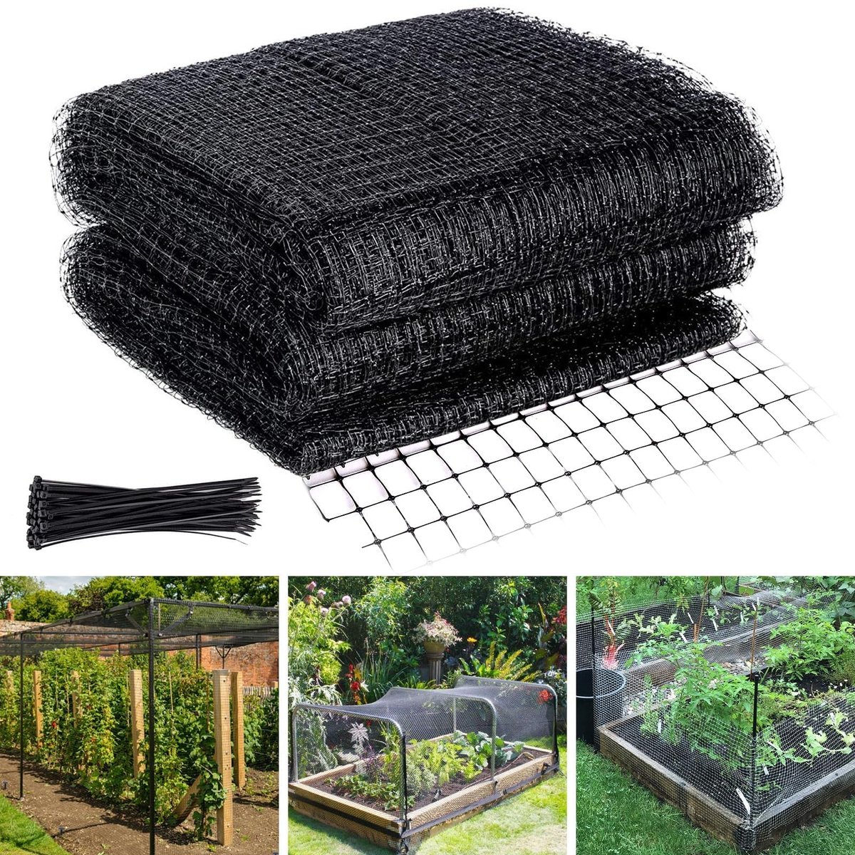 Omgoods - 2.1 x 30 m Tuinnet voor Bescherming Tegen Vogels