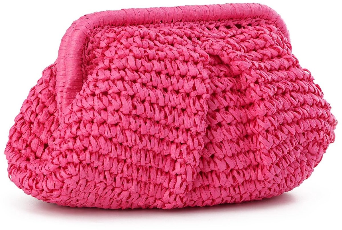 Omgoods - Stro Clutch Tas voor Vrouwen, Perfect voor de Zomer