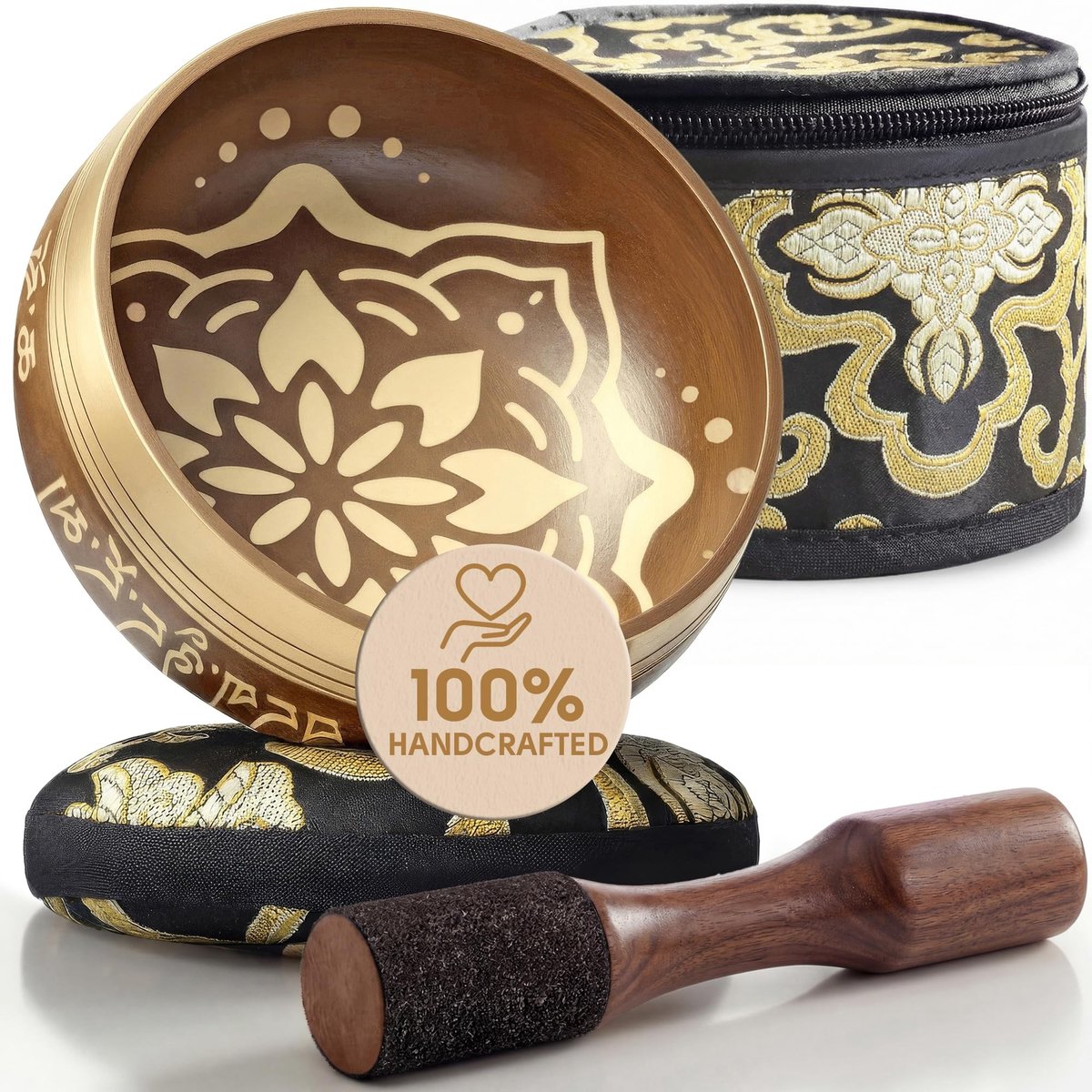 Omgoods - Tibetan Singing Bowls Set - Voor Meditatie en Stressverlichting
