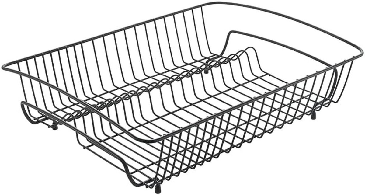 Omgoods - Rectangulaire Afwasrek voor Keuken - Metaal 50 x 37 x 14 cm