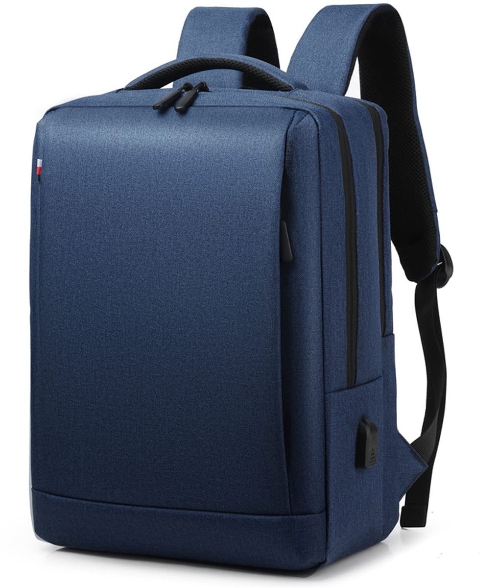 Omgoods - Ruime Laptop Rugzak met USB Oplaadpoort, Geschikt voor 15.6 Inch Laptop