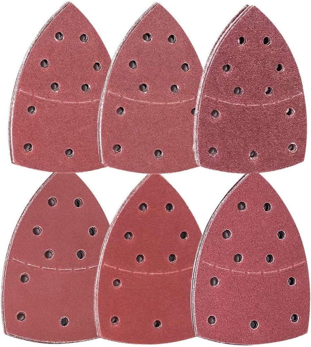 Omgoods - Set van 60 Velcro Schuurpapier voor Driehoekschuurmachines